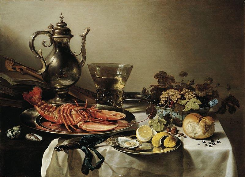 Pieter Claesz Tafel mit Hummer oil painting image